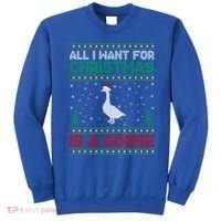 All I Want For Xmas Is A Goose Ugly Christmas Sweater Great Gift Sweatshirt thumb 0