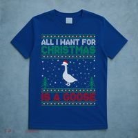 All I Want For Xmas Is A Goose Ugly Christmas Sweater Great Gift T-Shirt thumb 5