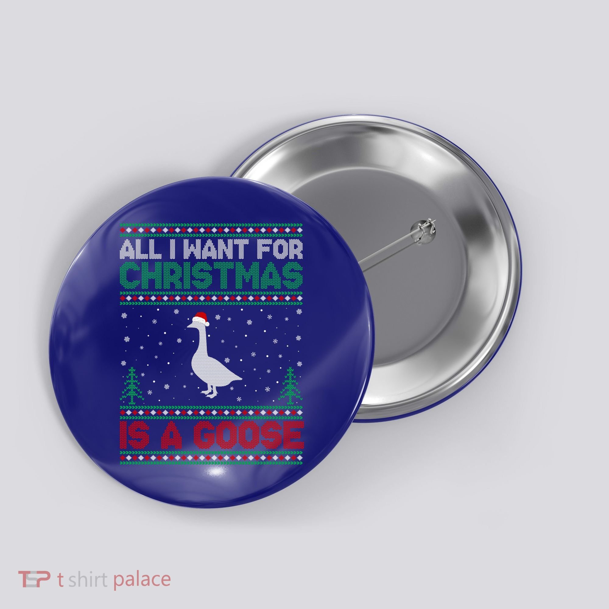 All I Want For Xmas Is A Goose Ugly Christmas Sweater Great Gift Button