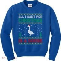 All I Want For Xmas Is A Goose Ugly Christmas Sweater Great Gift Kids Sweatshirt thumb 0