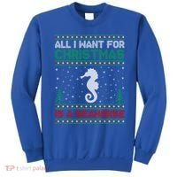 All I Want For Xmas Is A Seahorse Ugly Christmas Sweater Funny Gift Sweatshirt thumb 0