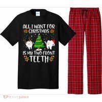 All I Want For Christmas Is My Two Front Teeth Funny Gift Pajama Set thumb 0
