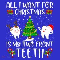 All I Want For Christmas Is My Two Front Teeth Funny Gift Women's Tank Top thumb 5