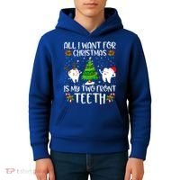 All I Want For Christmas Is My Two Front Teeth Funny Gift Kids Hoodie thumb 4