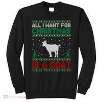 All I Want For Xmas Is A Goat Ugly Christmas Gift Sweatshirt thumb 0