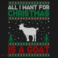 All I Want For Xmas Is A Goat Ugly Christmas Gift Women's Tank Top thumb 5