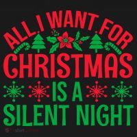 All I Want For Christmas Is A Silent Night Backpack thumb 2