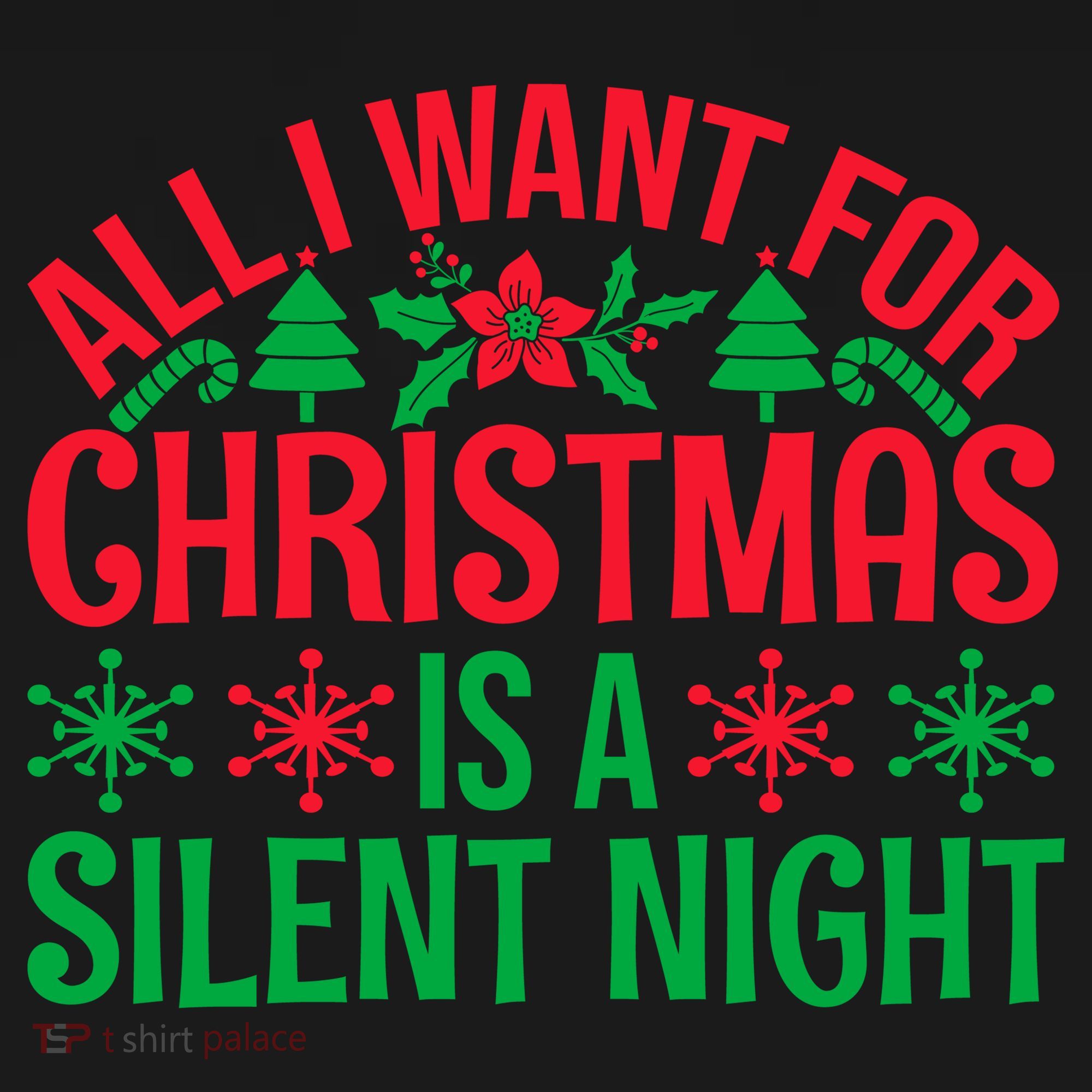 All I Want For Christmas Is A Silent Night Toddler Hoodie