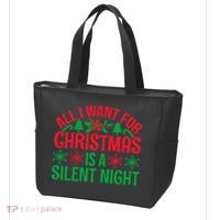 All I Want For Christmas Is A Silent Night Tote Bag thumb 3