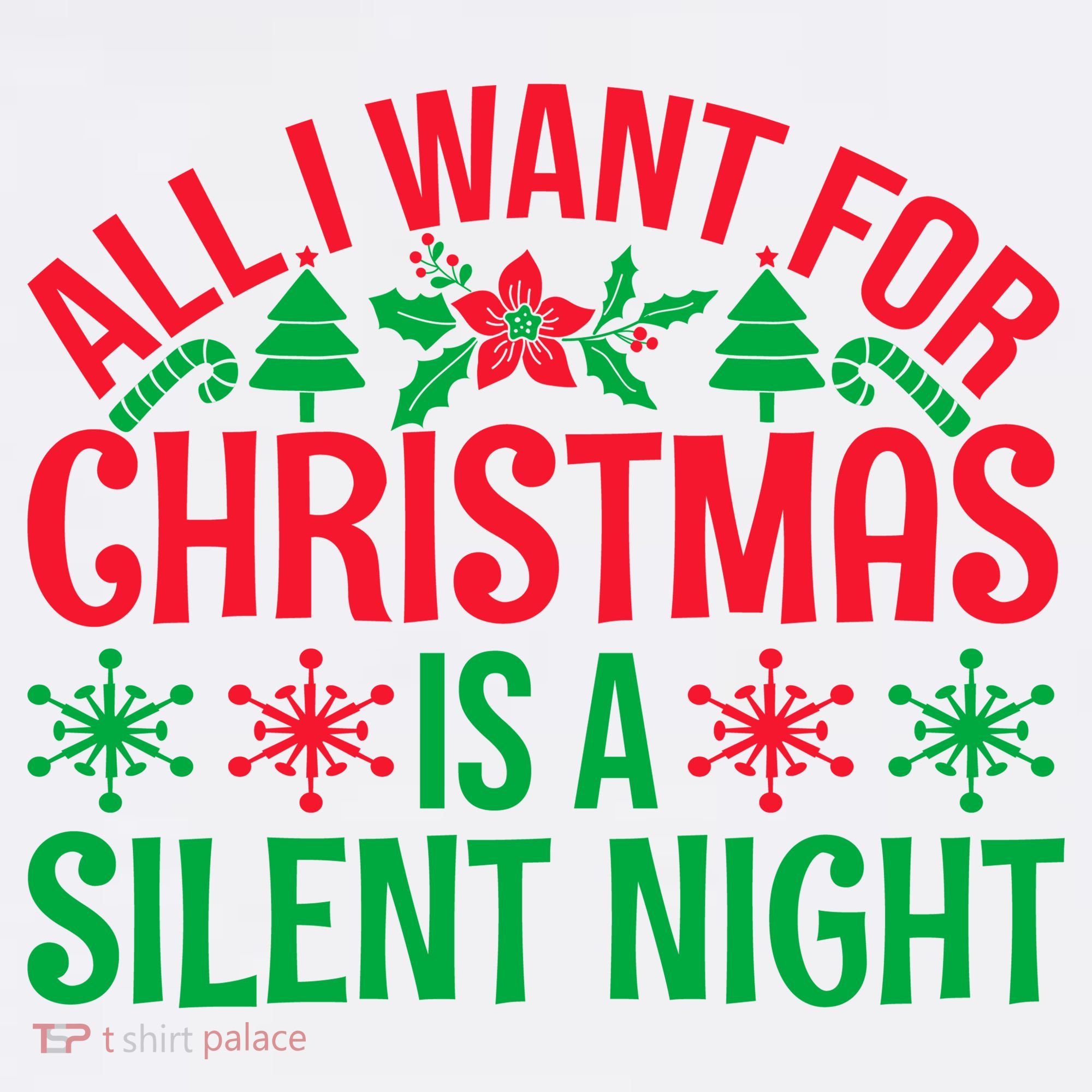 All I Want For Christmas Is A Silent Night Women's Tank Top