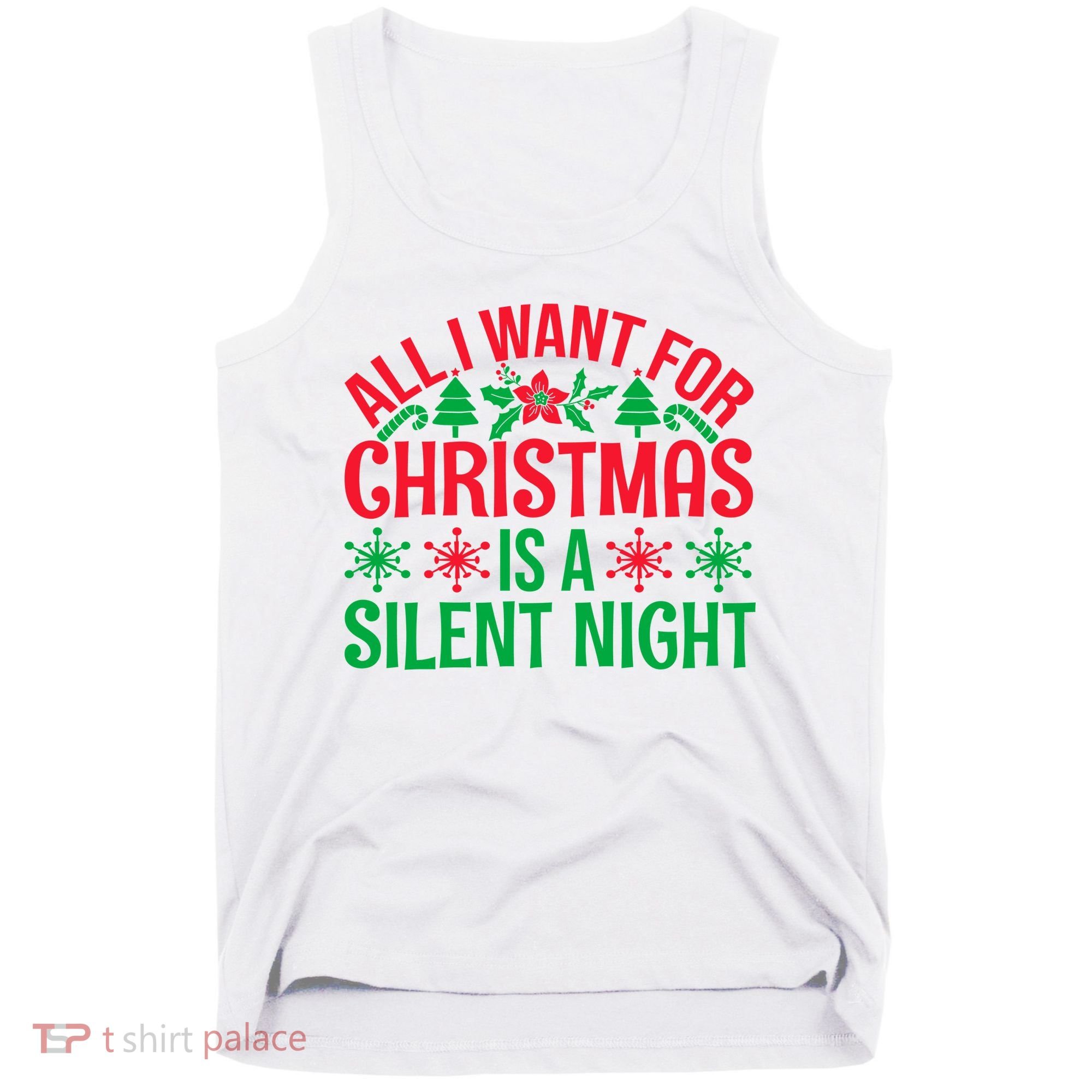 All I Want For Christmas Is A Silent Night Tank Top