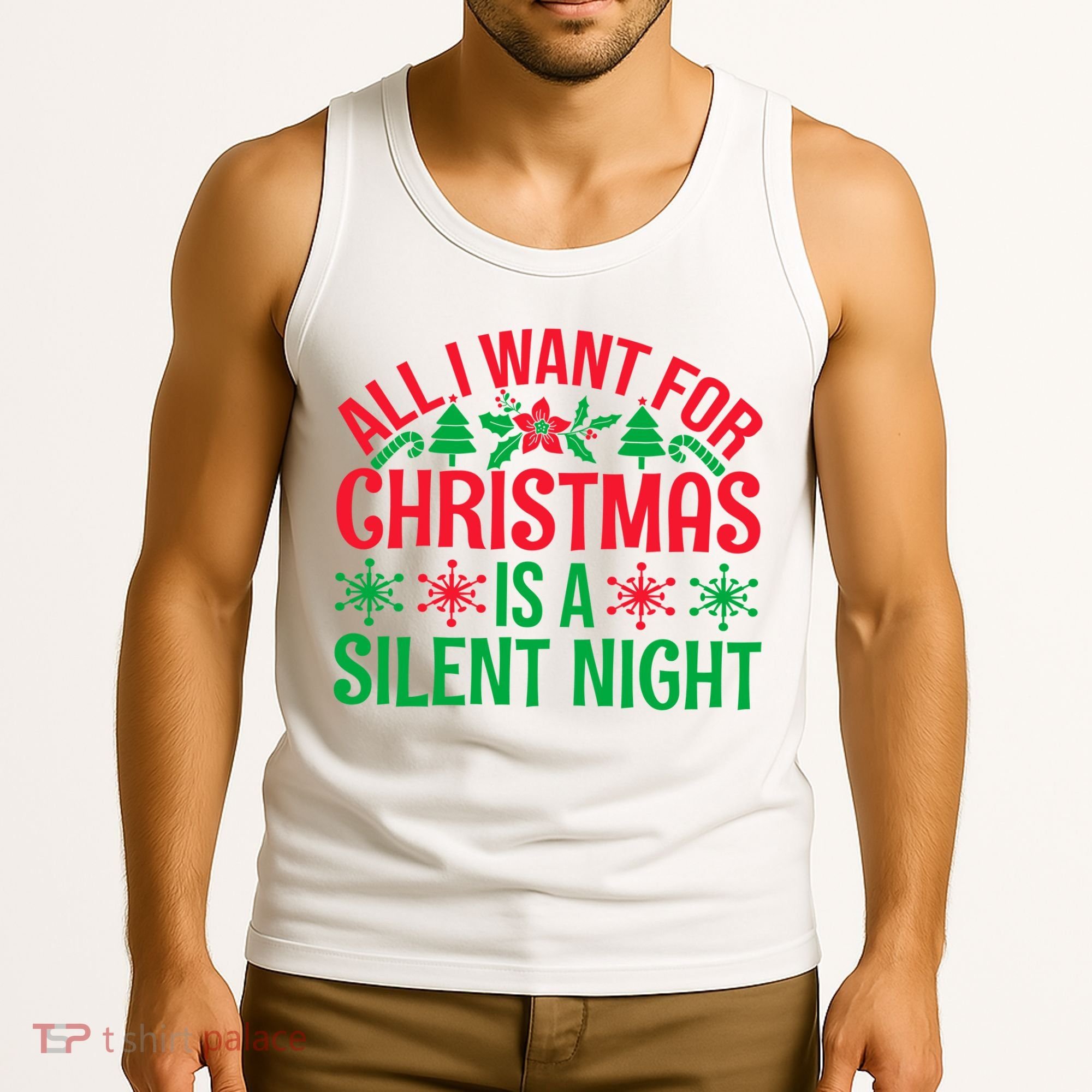 All I Want For Christmas Is A Silent Night Tank Top