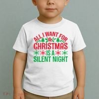 All I Want For Christmas Is A Silent Night Toddler T-Shirt thumb 2