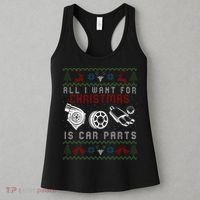 All I Want For Christmas Is More Car Parts Ugly Christmas Women's Tank Top thumb 3