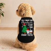All I Want From Christmas Is My Two Front Teeth Gift Xmas Great Gift Doggie Tank thumb 2