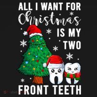 All I Want From Christmas Is My Two Front Teeth Gift Xmas Great Gift Women's Hoodie thumb 2