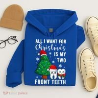 All I Want From Christmas Is My Two Front Teeth Gift Xmas Great Gift Hoodie thumb 4
