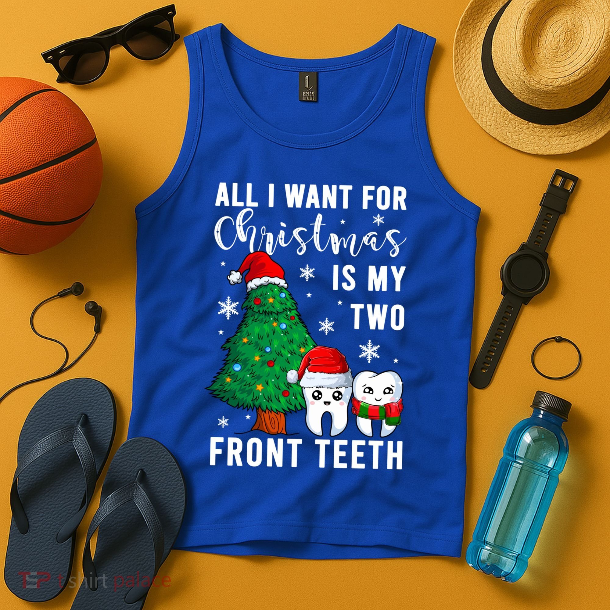 All I Want From Christmas Is My Two Front Teeth Gift Xmas Great Gift Tank Top