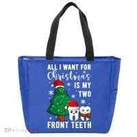 All I Want From Christmas Is My Two Front Teeth Gift Xmas Great Gift Tote Bag thumb 0