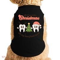 All I Want For Christmas Is My Two Front Teeth Xmas Tree Funny Gift Doggie Tank thumb 0