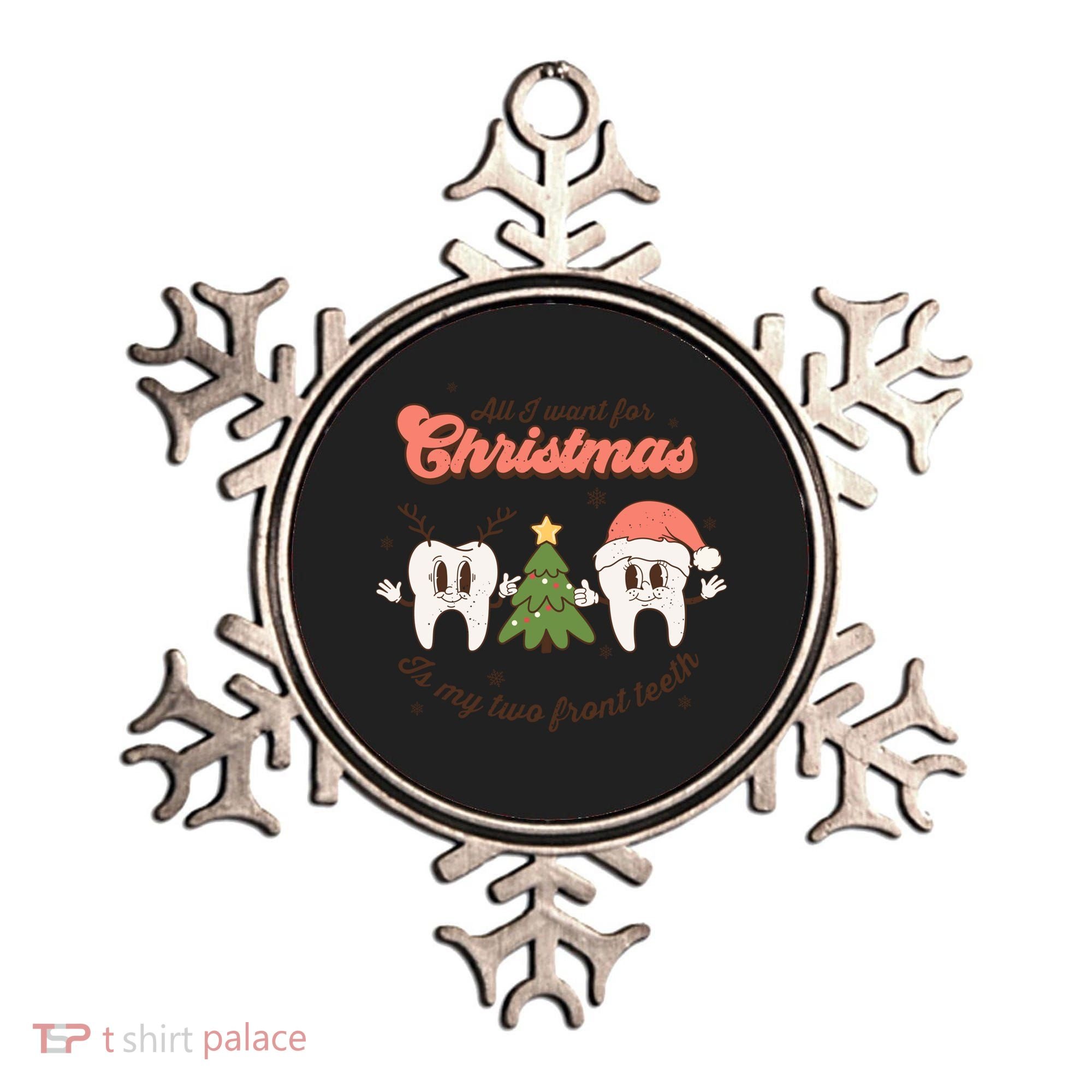 All I Want For Christmas Is My Two Front Teeth Xmas Tree Funny Gift Ornament