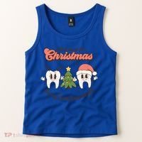 All I Want For Christmas Is My Two Front Teeth Xmas Tree Funny Gift Tank Top thumb 2