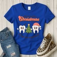 All I Want For Christmas Is My Two Front Teeth Xmas Tree Funny Gift Women's T-Shirt thumb 3