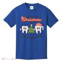 All I Want For Christmas Is My Two Front Teeth Xmas Tree Funny Gift Kids T-Shirt thumb 0