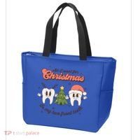All I Want For Christmas Is My Two Front Teeth Xmas Tree Funny Gift Tote Bag thumb 3