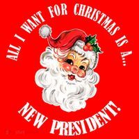All I Want For Christmas Is A New President Funny Word Play Women's Tank Top thumb 5