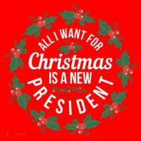 All I Want For Christmas Is A New President Gift Santa Hat thumb 1