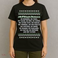 All I Want For Christmas Is 55 Burgers Tacky Sweater T-Shirt thumb 4