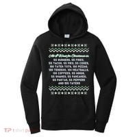 All I Want For Christmas Is 55 Burgers Tacky Sweater Women's Hoodie thumb 0