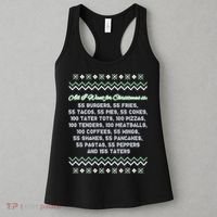 All I Want For Christmas Is 55 Burgers Tacky Sweater Women's Tank Top thumb 3