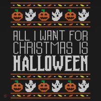 All I Want For Christmas Is Halloween Ugly Sweater Holiday Gift Women's Hoodie thumb 2