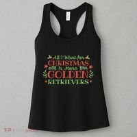 All I Want For Christmas Is More Golden Retrievers Women's Tank Top thumb 3