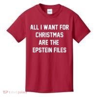 All I Want For Christmas Are The Epstein Files Kids T-Shirt thumb 0
