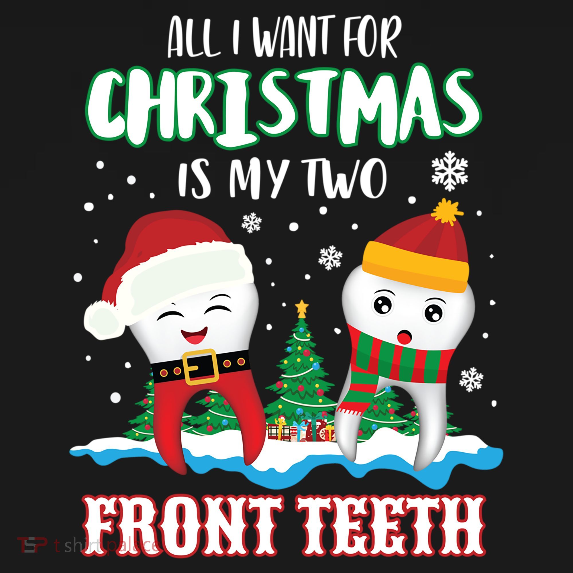 All I Want For Christmas Is My Two Front Teeth Xmas Gift Ornament
