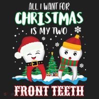 All I Want For Christmas Is My Two Front Teeth Xmas Gift Hat thumb 2