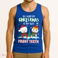 All I Want For Christmas Is My Two Front Teeth Xmas Gift Tank Top thumb 3