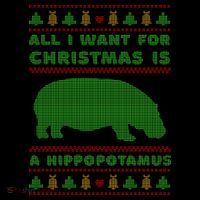 All I Want For Christmas Is A Hippopotamus Cute Ugly Christmas Coffee Mug thumb 5