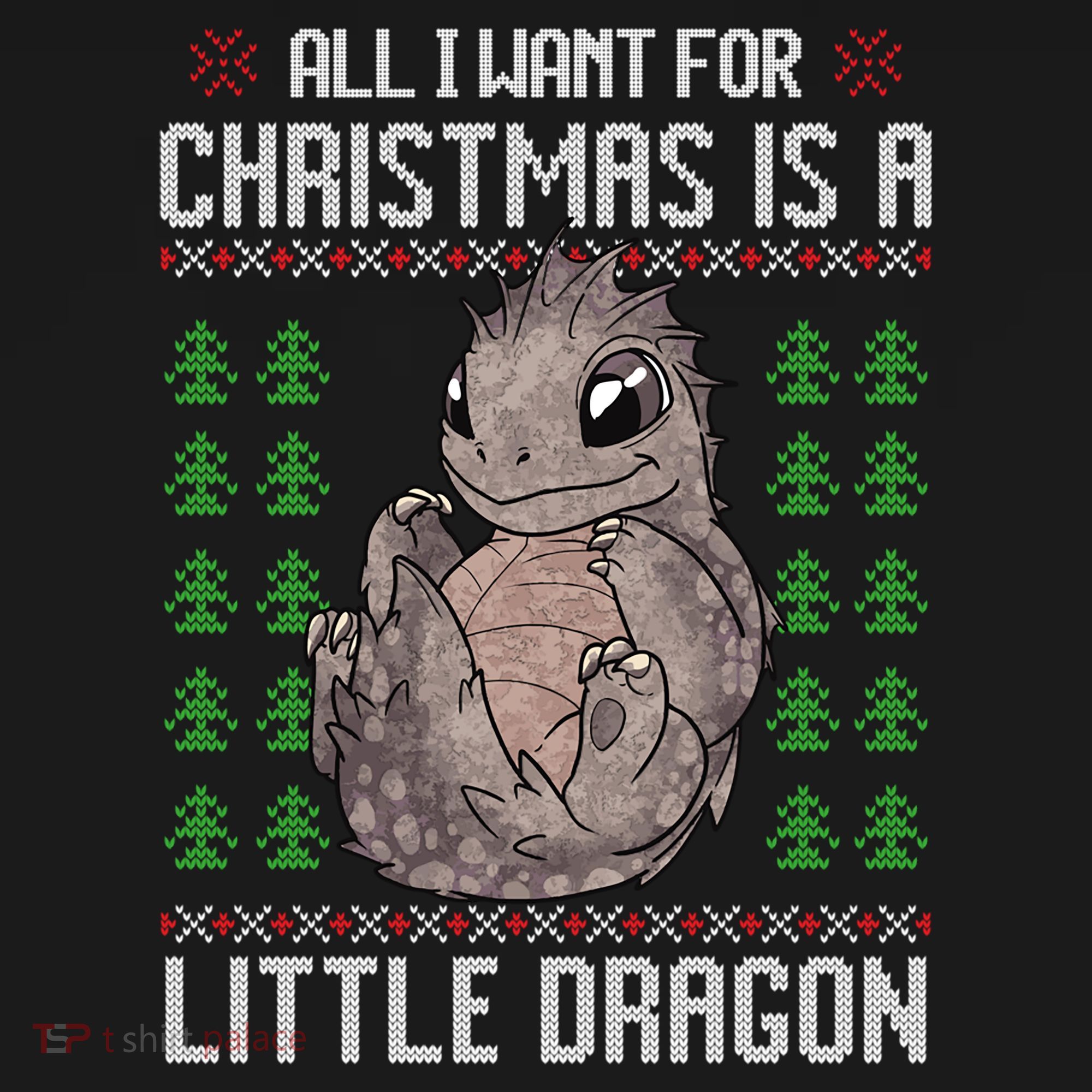 All I Want For Christmas Is A Dragon Ugly Xmas Sweater Gift Bucket Hat