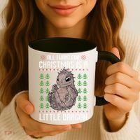 All I Want For Christmas Is A Dragon Ugly Xmas Sweater Gift Coffee Mug thumb 3