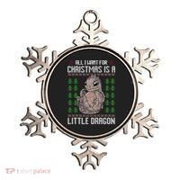 All I Want For Christmas Is A Dragon Ugly Xmas Sweater Gift Ornament thumb 0