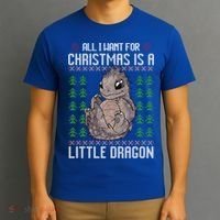 All I Want For Christmas Is A Dragon Ugly Xmas Sweater Gift T-Shirt thumb 3