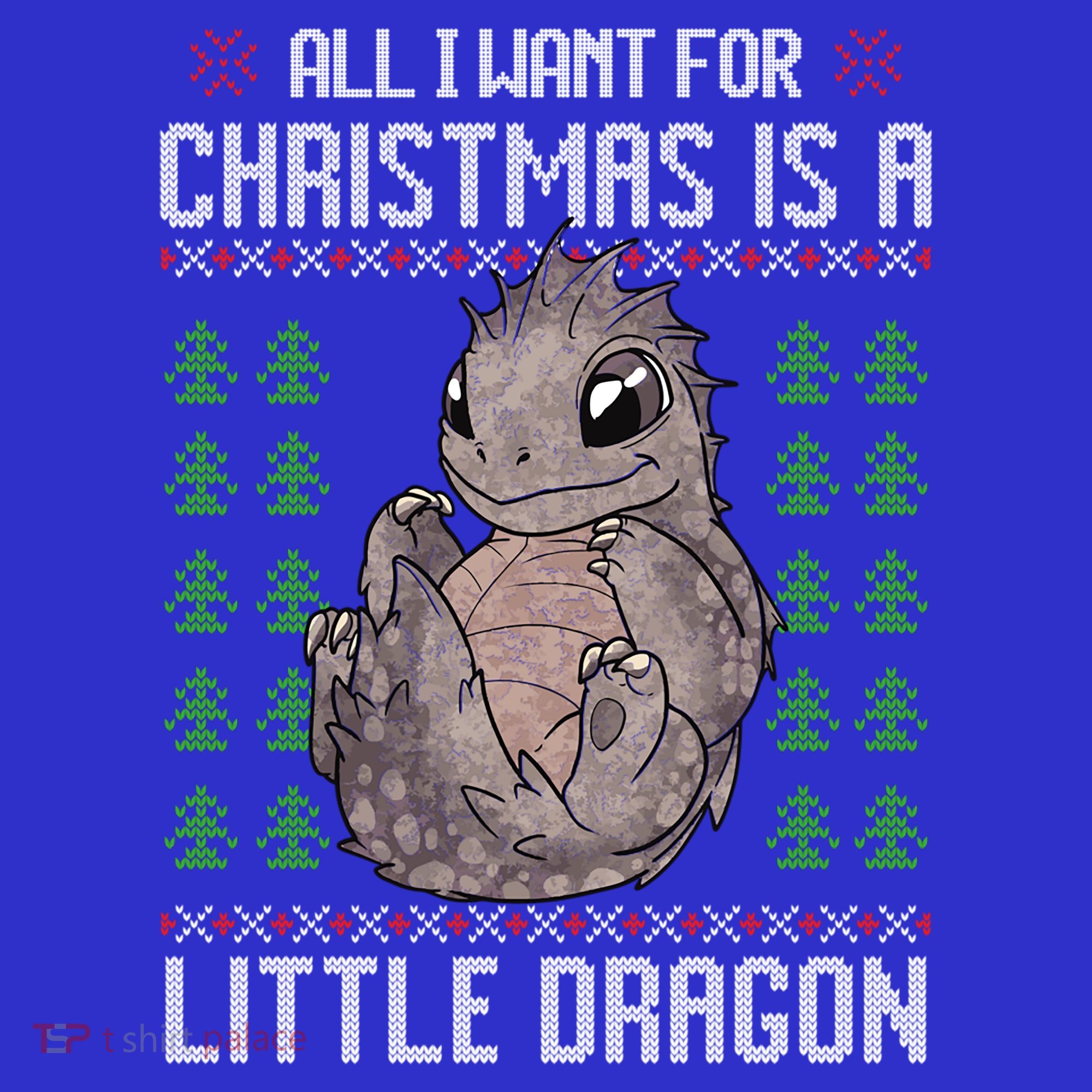 All I Want For Christmas Is A Dragon Ugly Xmas Sweater Gift Mousepad