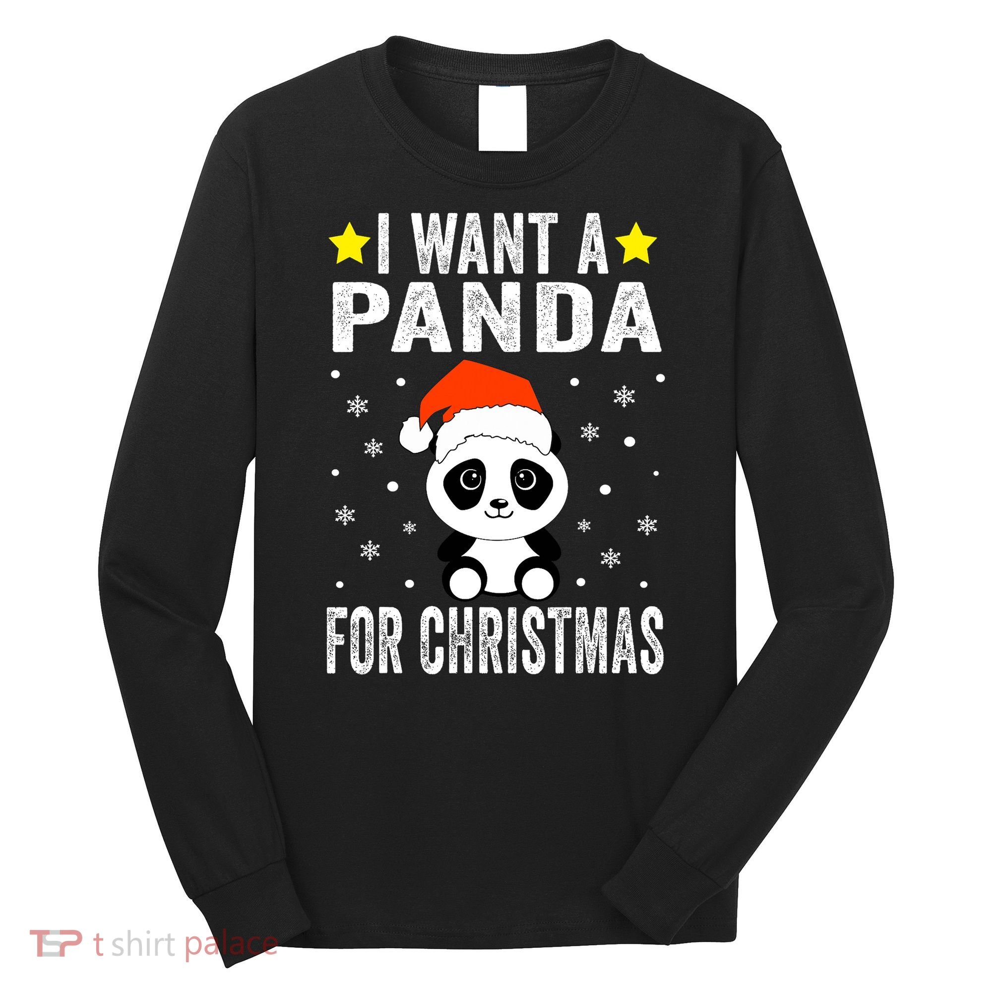 All I Want For Christmas Is More Pandas Christmas Long Sleeve Shirt