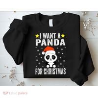 All I Want For Christmas Is More Pandas Christmas Sweatshirt thumb 2