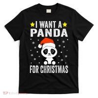 All I Want For Christmas Is More Pandas Christmas T-Shirt thumb 0