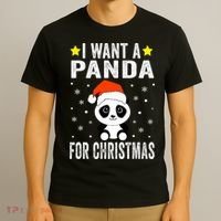 All I Want For Christmas Is More Pandas Christmas T-Shirt thumb 3